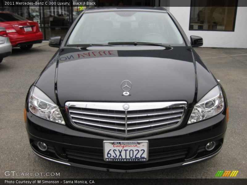 Black / Black 2011 Mercedes-Benz C 300 Luxury