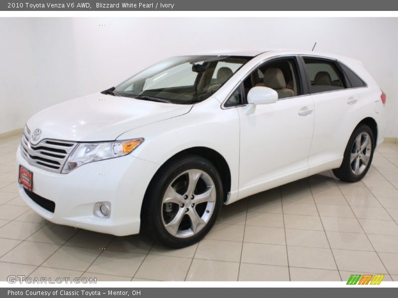 Blizzard White Pearl / Ivory 2010 Toyota Venza V6 AWD