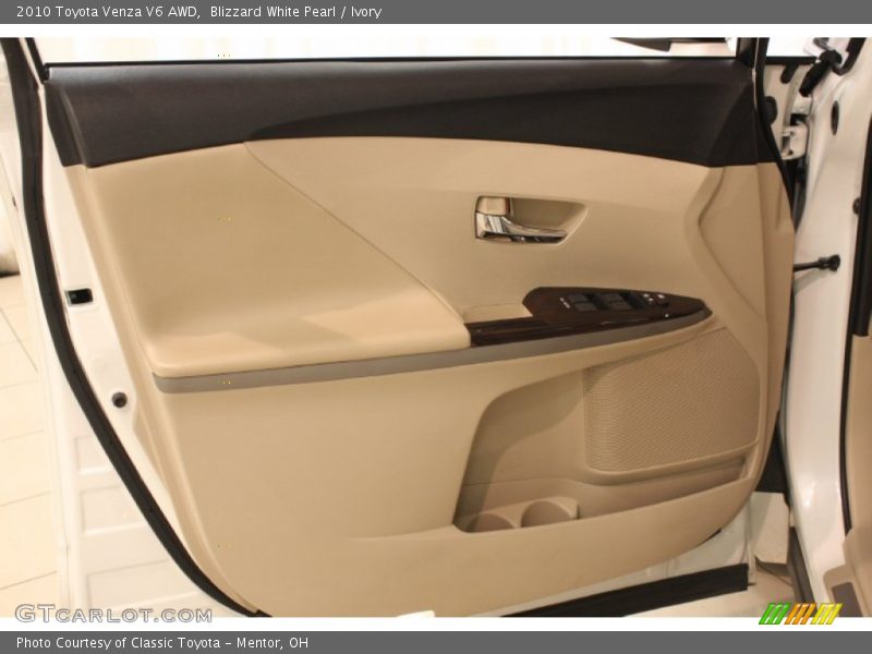 Blizzard White Pearl / Ivory 2010 Toyota Venza V6 AWD