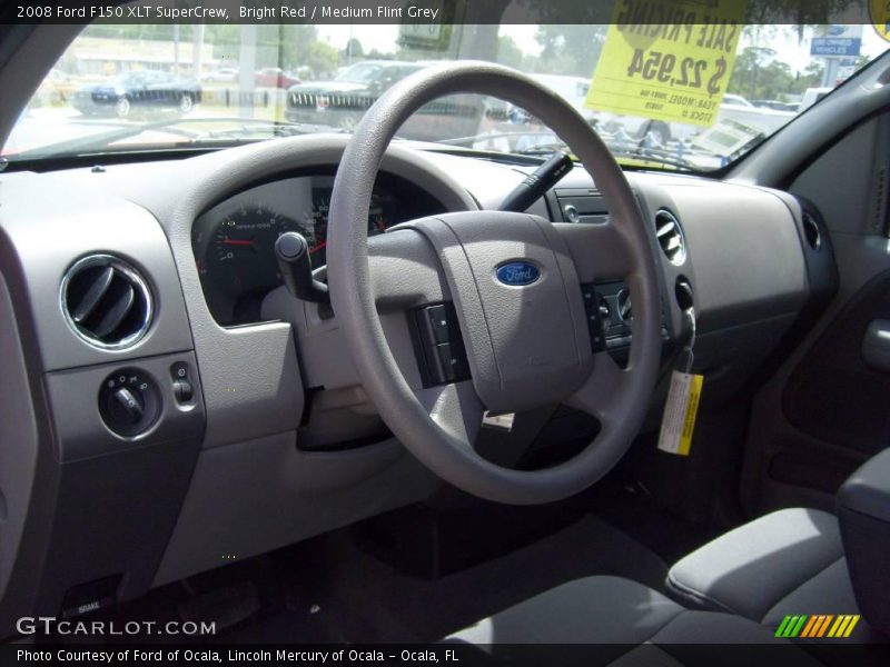 Bright Red / Medium Flint Grey 2008 Ford F150 XLT SuperCrew