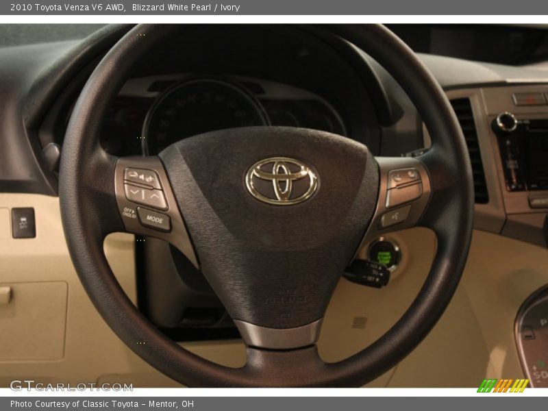 Blizzard White Pearl / Ivory 2010 Toyota Venza V6 AWD