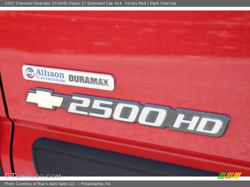 Victory Red / Dark Charcoal 2007 Chevrolet Silverado 2500HD Classic LT Extended Cab 4x4