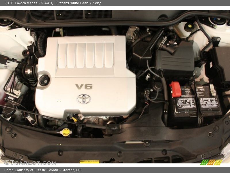 Blizzard White Pearl / Ivory 2010 Toyota Venza V6 AWD