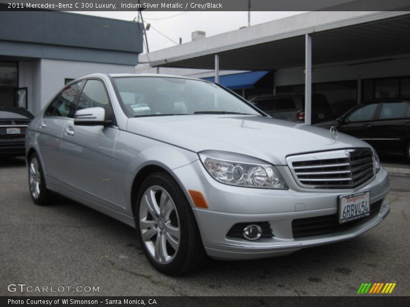 Iridium Silver Metallic / Grey/Black 2011 Mercedes-Benz C 300 Luxury