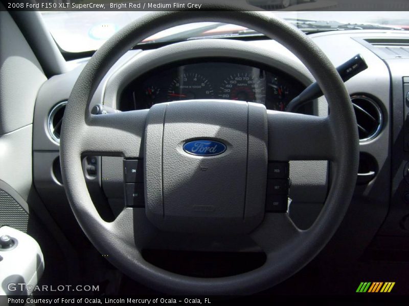 Bright Red / Medium Flint Grey 2008 Ford F150 XLT SuperCrew