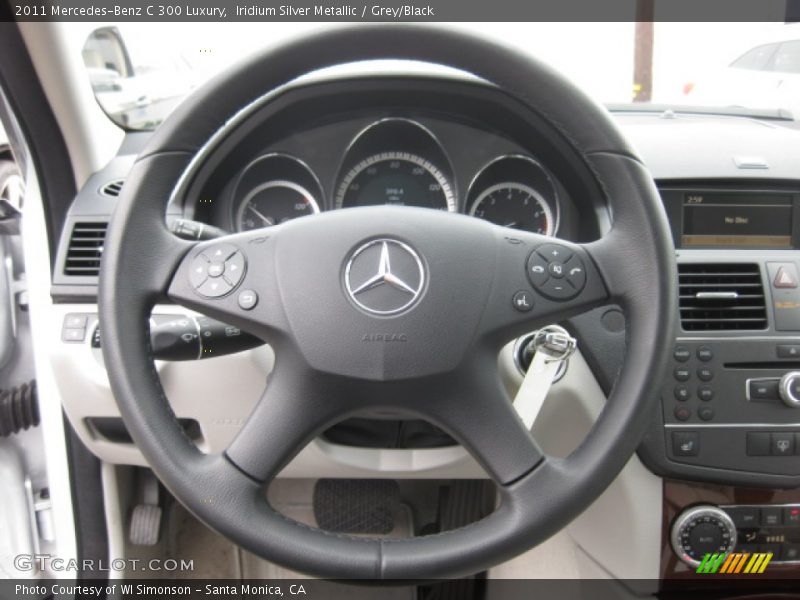 Iridium Silver Metallic / Grey/Black 2011 Mercedes-Benz C 300 Luxury