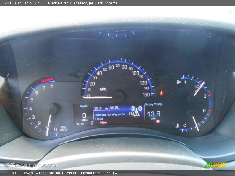 Black Raven / Jet Black/Jet Black Accents 2013 Cadillac ATS 2.5L