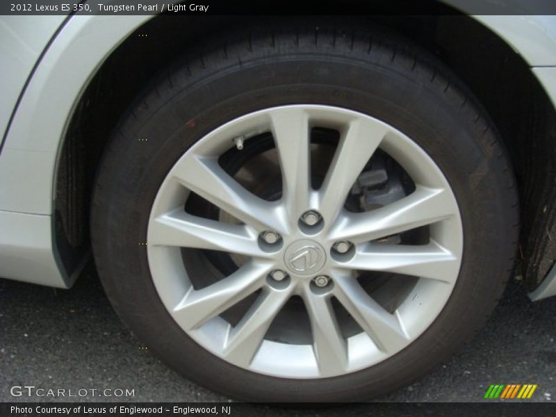 Tungsten Pearl / Light Gray 2012 Lexus ES 350