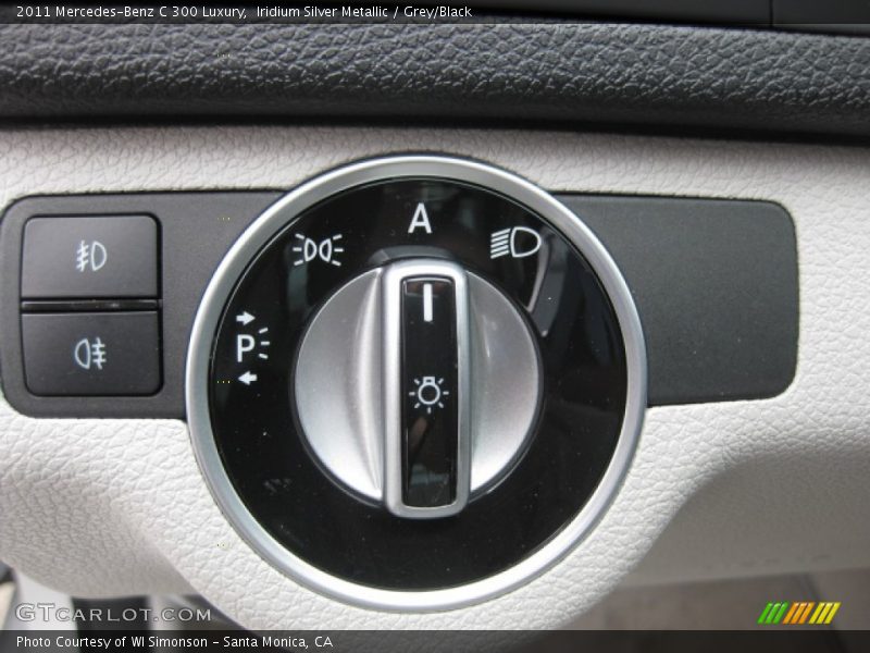 Iridium Silver Metallic / Grey/Black 2011 Mercedes-Benz C 300 Luxury