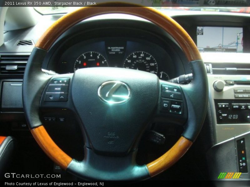 Stargazer Black / Black 2011 Lexus RX 350 AWD