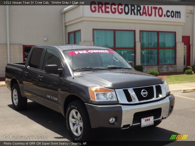 Smoke Gray / Charcoal 2012 Nissan Titan SV Crew Cab