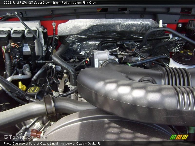 Bright Red / Medium Flint Grey 2008 Ford F150 XLT SuperCrew