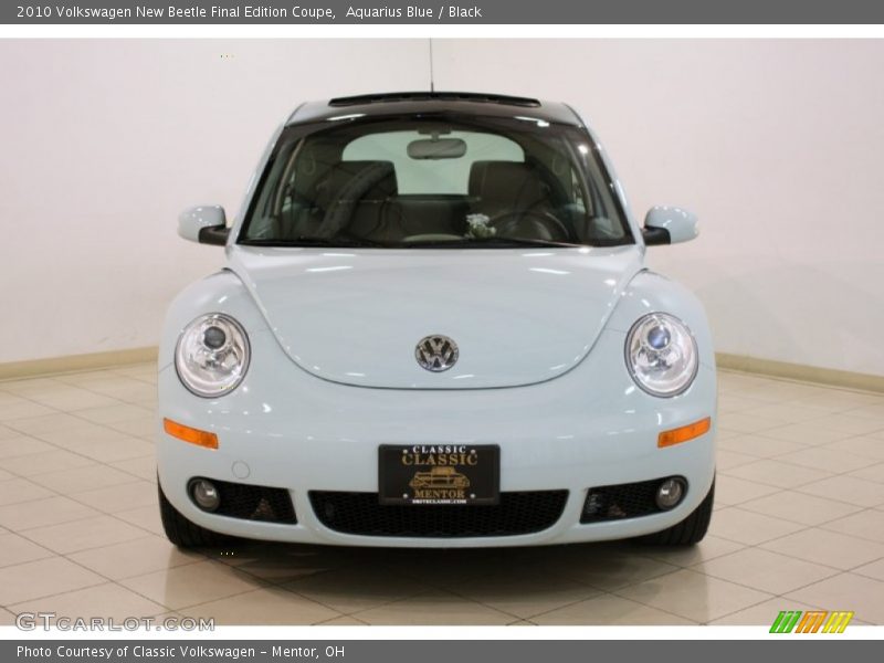 Aquarius Blue / Black 2010 Volkswagen New Beetle Final Edition Coupe