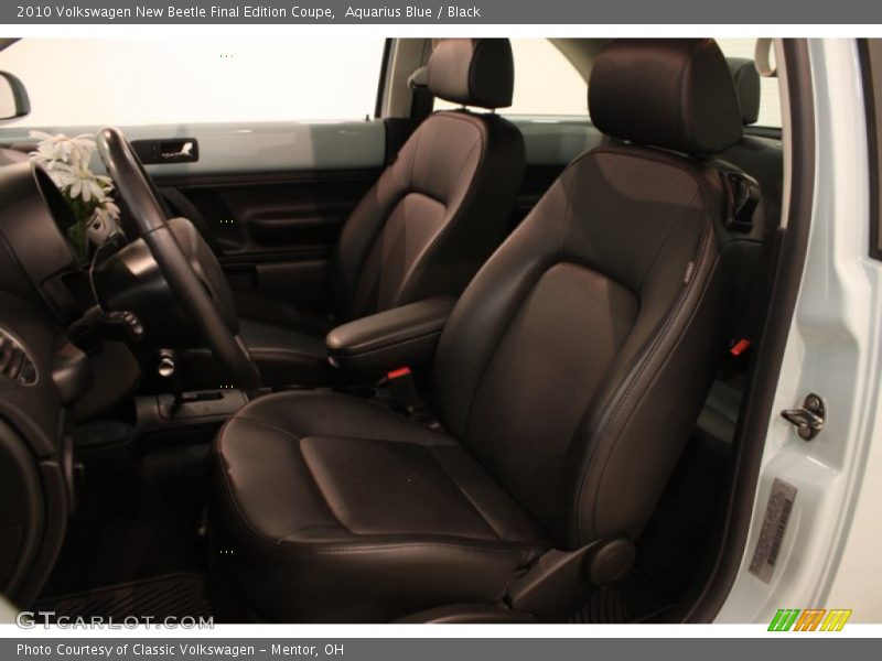 Aquarius Blue / Black 2010 Volkswagen New Beetle Final Edition Coupe