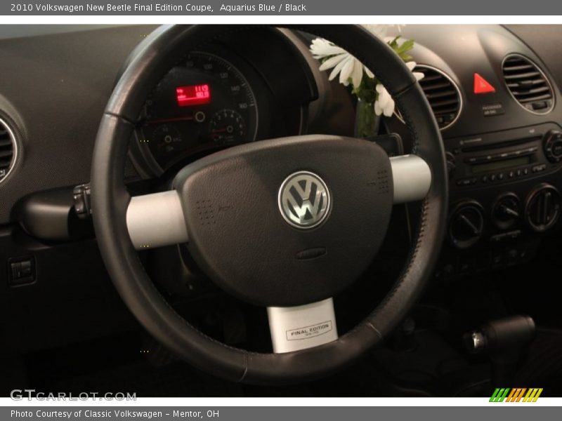 Aquarius Blue / Black 2010 Volkswagen New Beetle Final Edition Coupe