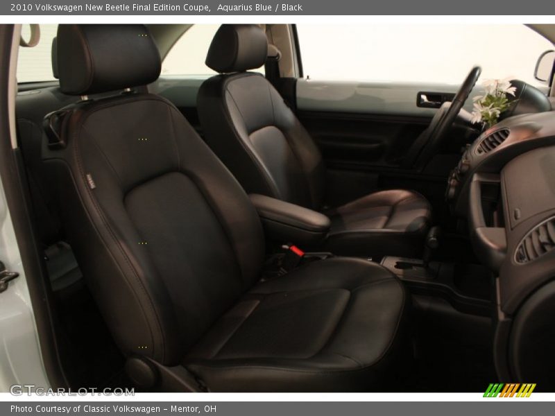 Aquarius Blue / Black 2010 Volkswagen New Beetle Final Edition Coupe