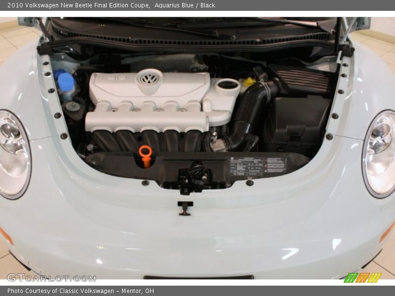 Aquarius Blue / Black 2010 Volkswagen New Beetle Final Edition Coupe