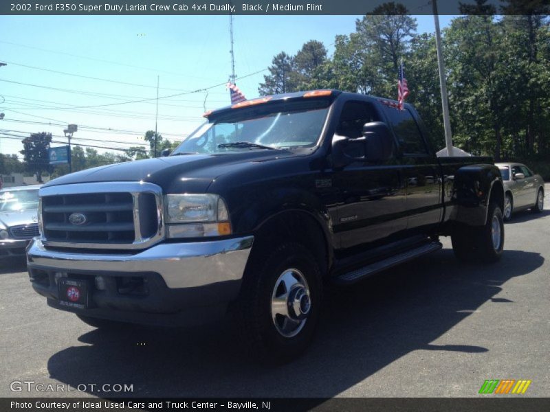 Black / Medium Flint 2002 Ford F350 Super Duty Lariat Crew Cab 4x4 Dually