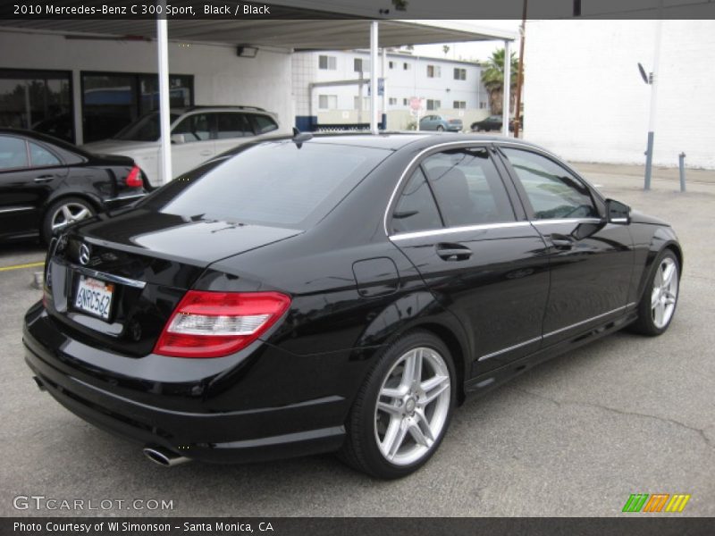Black / Black 2010 Mercedes-Benz C 300 Sport