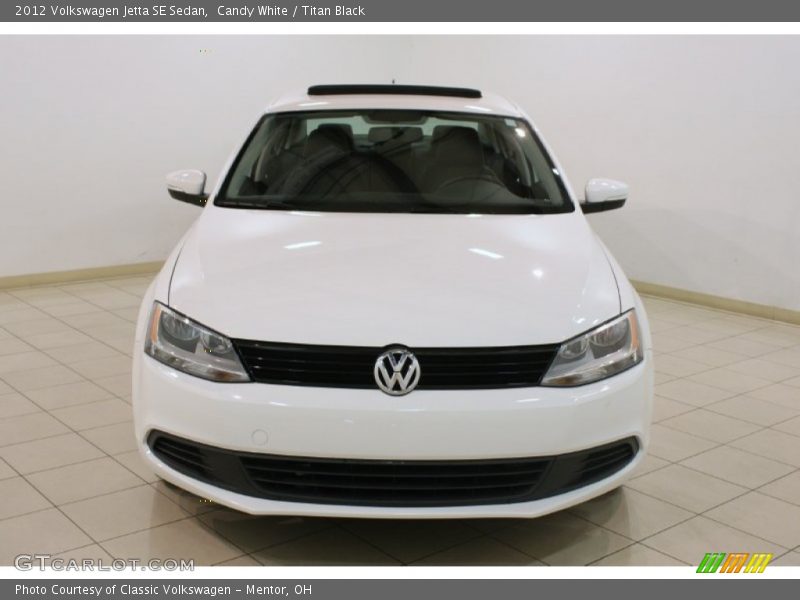 Candy White / Titan Black 2012 Volkswagen Jetta SE Sedan