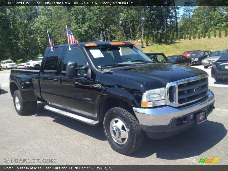 Black / Medium Flint 2002 Ford F350 Super Duty Lariat Crew Cab 4x4 Dually