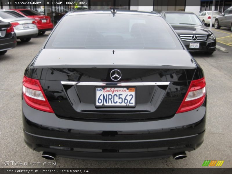 Black / Black 2010 Mercedes-Benz C 300 Sport