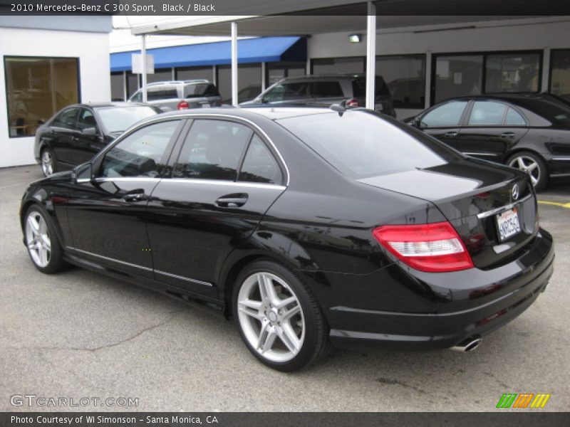 Black / Black 2010 Mercedes-Benz C 300 Sport