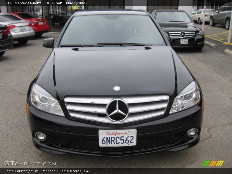 Black / Black 2010 Mercedes-Benz C 300 Sport