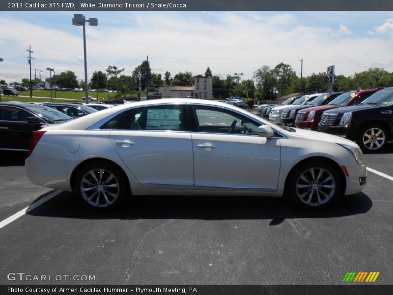 White Diamond Tricoat / Shale/Cocoa 2013 Cadillac XTS FWD