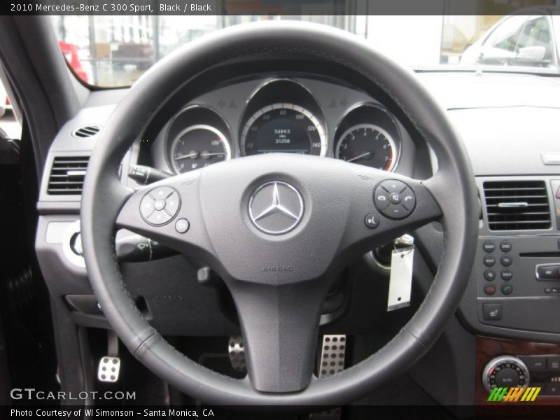 Black / Black 2010 Mercedes-Benz C 300 Sport