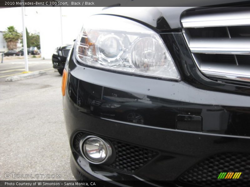 Black / Black 2010 Mercedes-Benz C 300 Sport