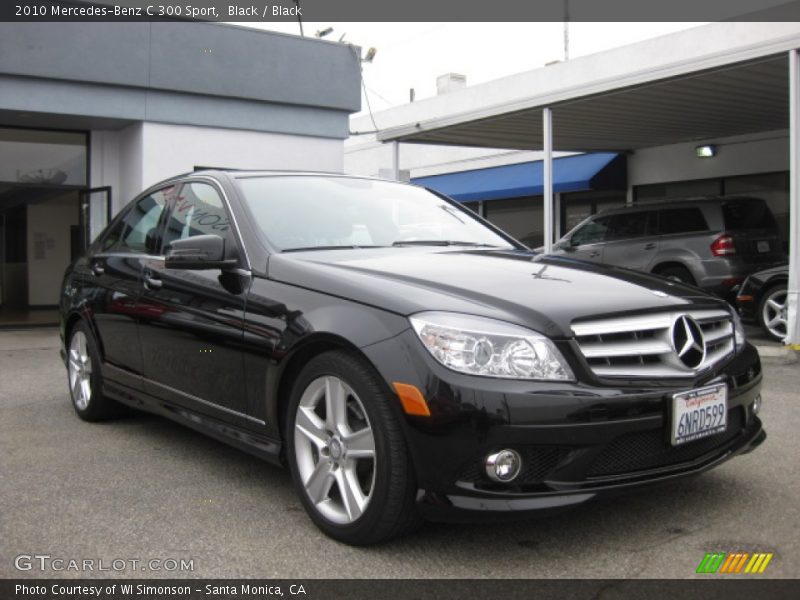 Black / Black 2010 Mercedes-Benz C 300 Sport