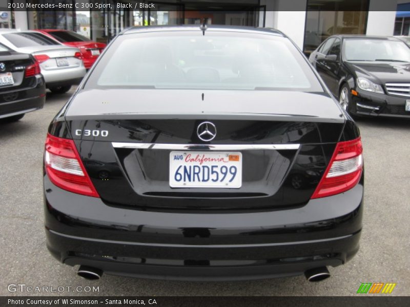 Black / Black 2010 Mercedes-Benz C 300 Sport