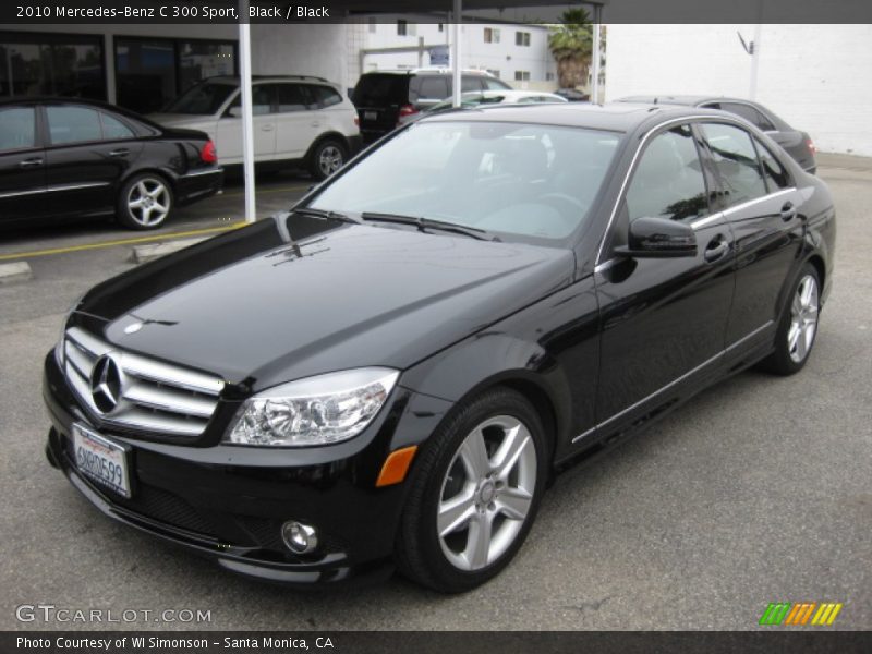 Black / Black 2010 Mercedes-Benz C 300 Sport