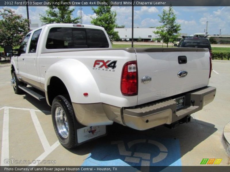 Oxford White / Chaparral Leather 2012 Ford F350 Super Duty King Ranch Crew Cab 4x4 Dually