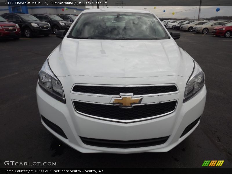 Summit White / Jet Black/Titanium 2013 Chevrolet Malibu LS