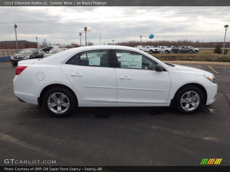 Summit White / Jet Black/Titanium 2013 Chevrolet Malibu LS