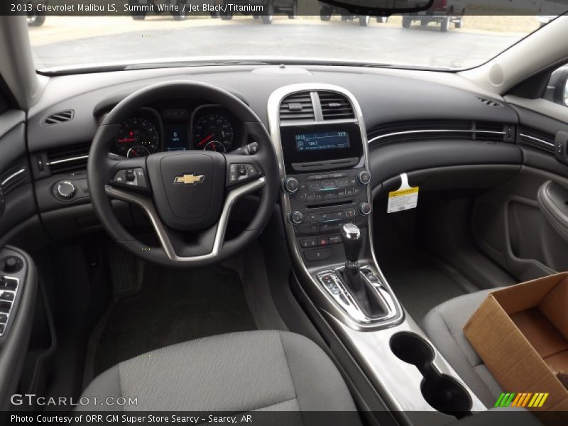 Summit White / Jet Black/Titanium 2013 Chevrolet Malibu LS