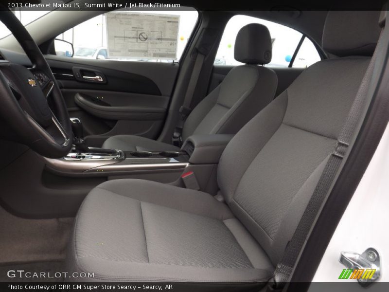 Summit White / Jet Black/Titanium 2013 Chevrolet Malibu LS