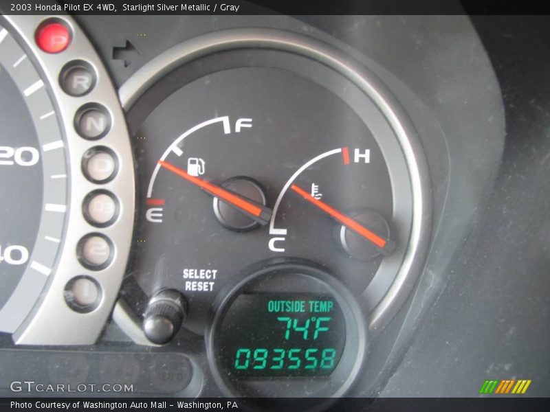 Starlight Silver Metallic / Gray 2003 Honda Pilot EX 4WD