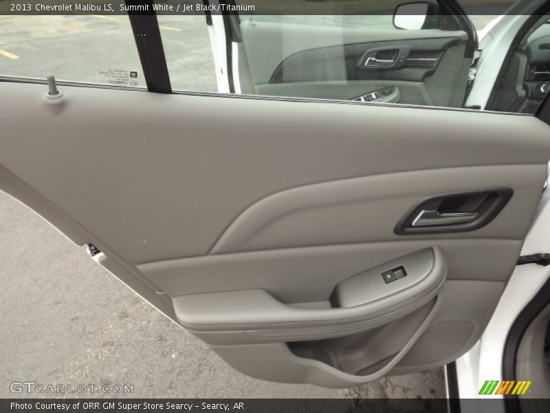 Summit White / Jet Black/Titanium 2013 Chevrolet Malibu LS