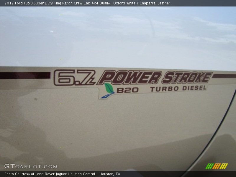 Oxford White / Chaparral Leather 2012 Ford F350 Super Duty King Ranch Crew Cab 4x4 Dually