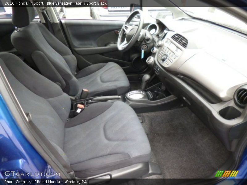Blue Sensation Pearl / Sport Black 2010 Honda Fit Sport