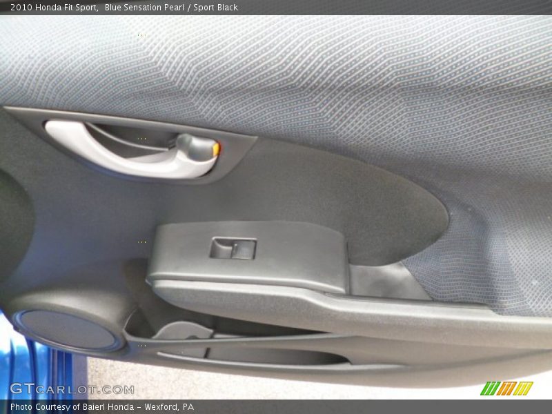 Blue Sensation Pearl / Sport Black 2010 Honda Fit Sport