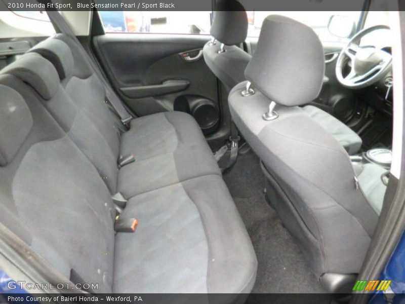 Blue Sensation Pearl / Sport Black 2010 Honda Fit Sport