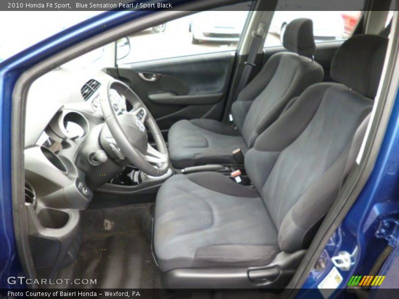 Blue Sensation Pearl / Sport Black 2010 Honda Fit Sport