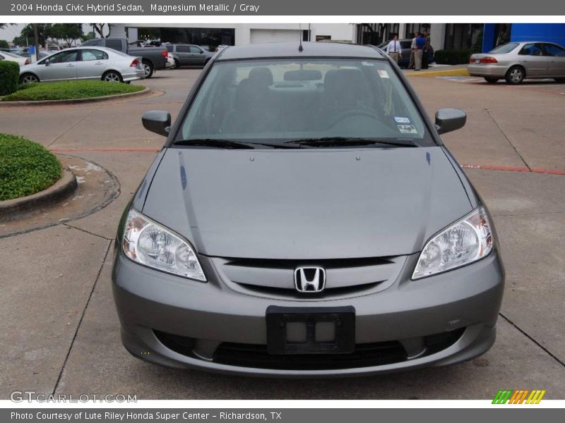 Magnesium Metallic / Gray 2004 Honda Civic Hybrid Sedan