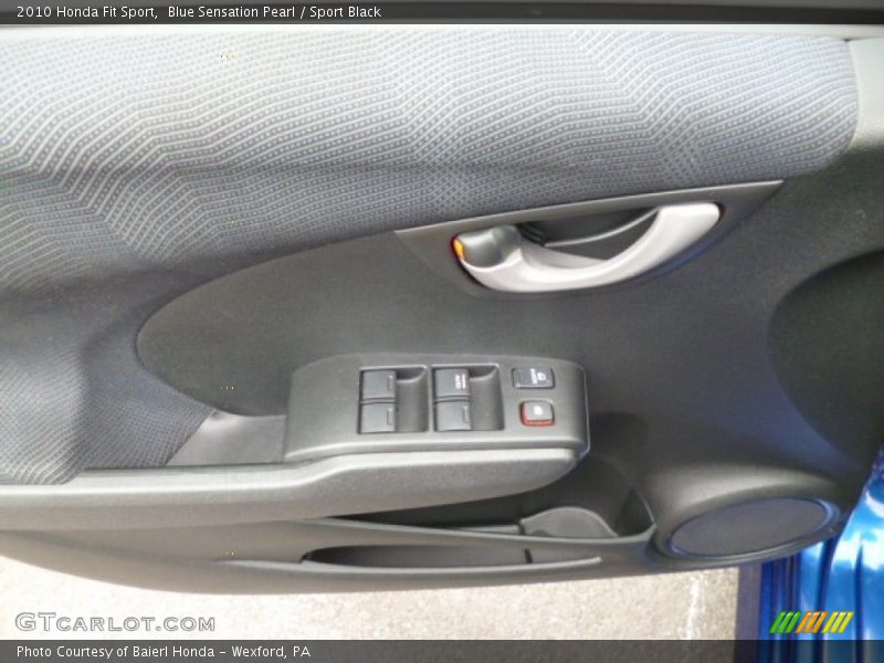 Blue Sensation Pearl / Sport Black 2010 Honda Fit Sport