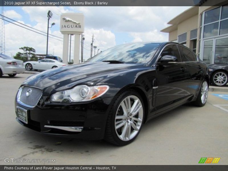 Ebony Black / Barley 2010 Jaguar XF XF Supercharged Sedan