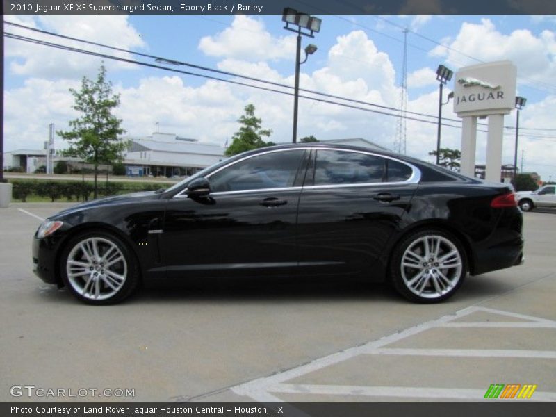 Ebony Black / Barley 2010 Jaguar XF XF Supercharged Sedan